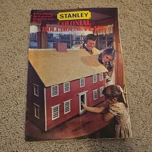 Stanley Colonial Dollhouse Plans - Red and White VTG 1978
